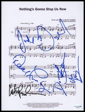 Jefferson Starship "Nothing's Gonna Stop Us Now" AUTOGRAPH Signed Sheet Music