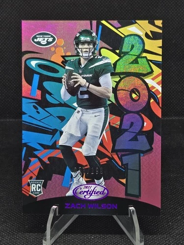 2021 Panini Certified - 2021 Zach Wilson #2021-17 Mirror Pink /199 (RC)