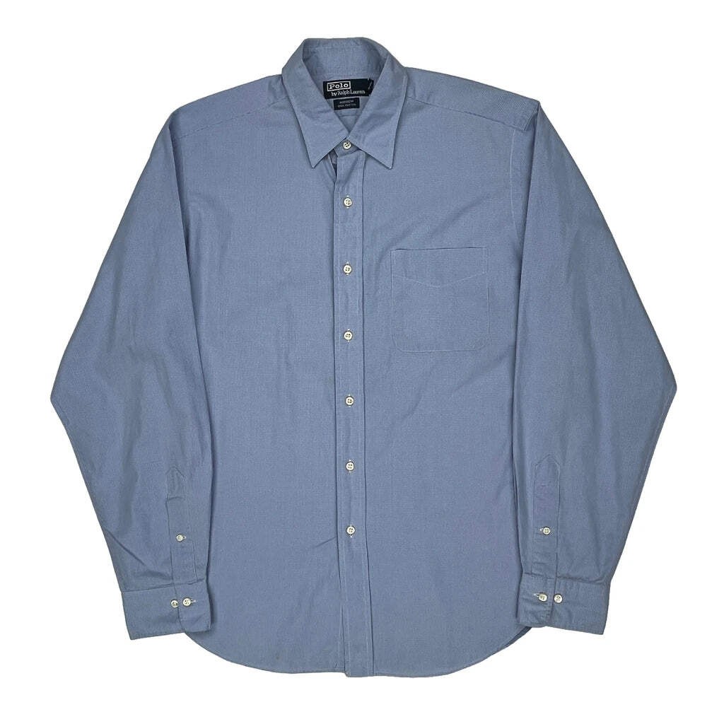 Polo By Ralph Lauren Shirt - Large Blue Cotton