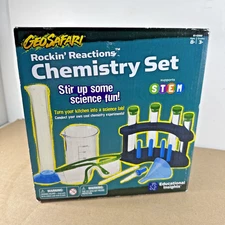 NOS SEALED! Educational Insights GeoSafari Rockin' Reactions Chemistry Set  8+G