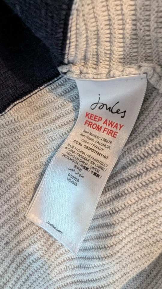 Joules Ladies Jumper Sweater Size 14 Navy  - Image 4 of 4
