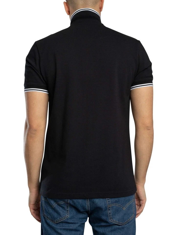 Pretty Green Pour des hommes Polo Rayner, Noir - Photo 3/4