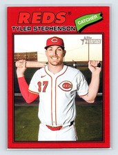 2026 Topps Heritage #138 Tyler Stephenson Red