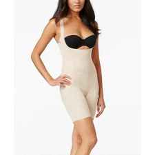 Miraclesuit Shape Away Shapewear Women's M Beige Thigh Slimmer Bodysuit DDR511