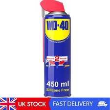 450ml WD40 Multi-Purpose Lubricant - Rust Protection & Cleaning for Home Use 19.98 per litre