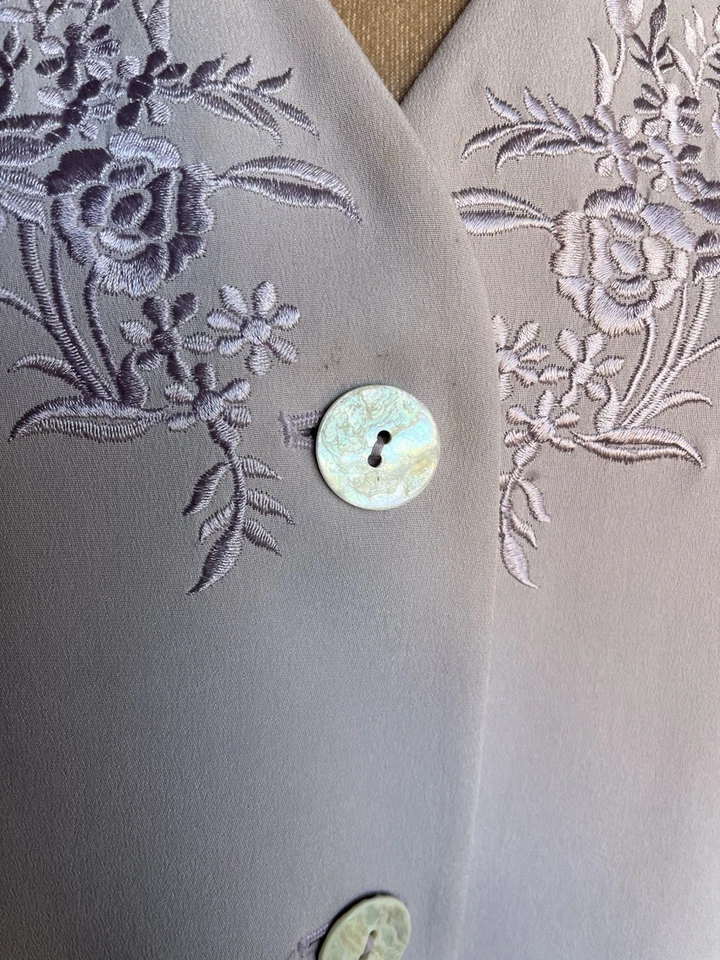 Blazer de seda vintage Dana Buchman - Imagem 3 de 4