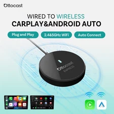 OTTOCAST USB Wireless CarPlay Adapter For iPhone Apple Wireless Dongle Plug＆Play