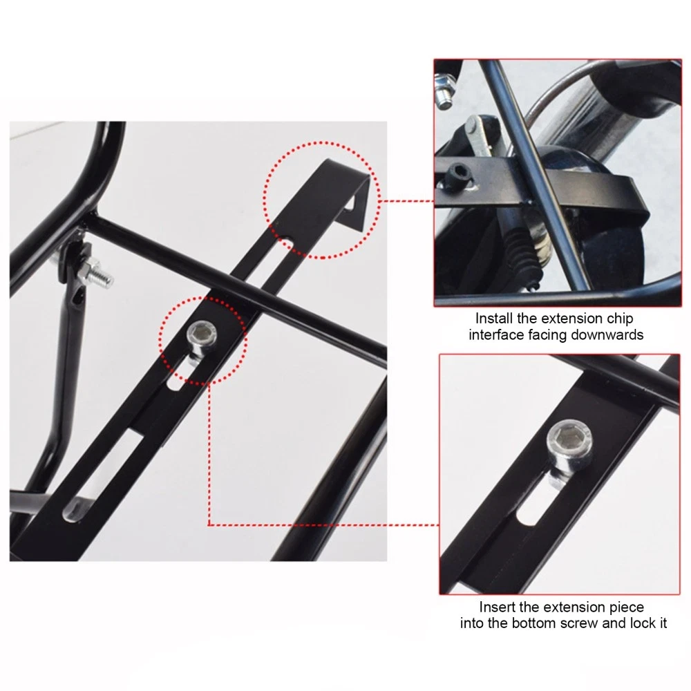 Mountain Bike Bicycle Front Pannier Rack Bracket Carrier Luggage Front Basket