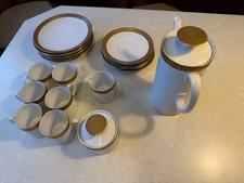 ✨ Edles Thomas Porzellan – 1960er Jahre – Breiter Goldrand – Komplett für 6 Pers