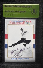 BAS 1991 Impel US Olympicards Hall of Fame Dick Button #12 Authentic Auto ur8