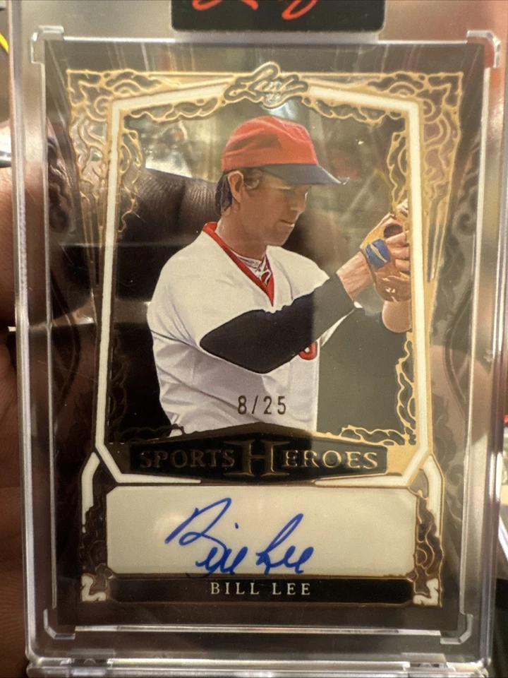 Tarjeta Leaf Bill Lee (8/25) y Andy Van Slyke (12/35) Auto Sports Heroes Foto 4 de 4