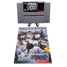 RoboCop 3 Super Nintendo SNES Game Manual Tested Working Authentic Ocean