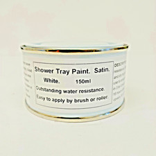 1 x 150ml Satin White - Shower Tray Paint. 