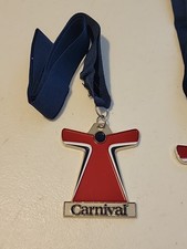 New Carnival Cruise Medallion Medal Award Souvenir Collectible on Blue Ribbon