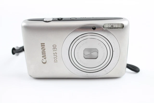 05 Canon IXUS 130 Digital Compact Camera Working w/ Canon 4x IS Zoom Lens