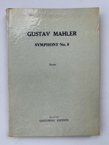Noten . Mahler. Symphony Nr. 8. Partitur.