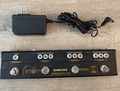 SONICAKE Sonicbar Sonic Wood Acoustic Guitar Multi-Effects Pedal