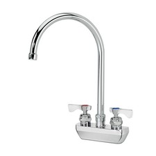 Krowne Royal Series Wall Mount Faucet w/ 8 1/2 in Swivel Gooseneck