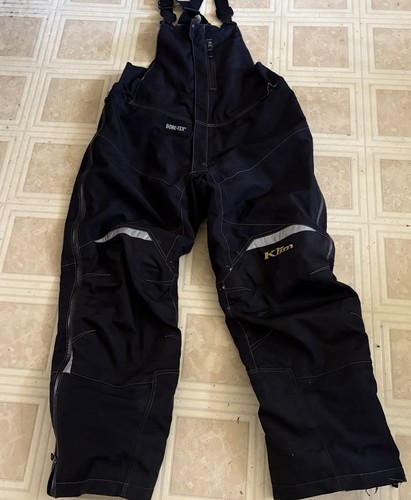 Klim Snowmobile Gore-Tex Klimate Bibs Mens XL Black 3178 Thinsulate Winter Snow