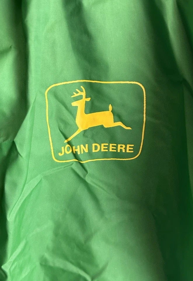 Chaqueta cortavientos verde John Deere vintage años 80’s para hombre talla grande hecha en EE. UU. Foto 2 de 4