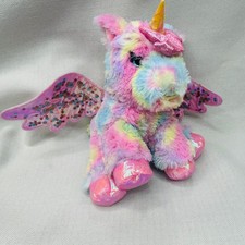 Barbie Dreamtopia Rainbow Unicorn Plush Interactive Light Up Sound Pegasus Toy
