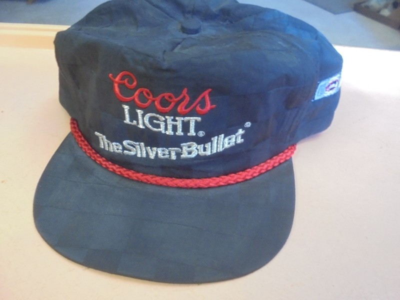 Vintage Coors Light the Silver Bullet Beer Trucker Adjustable Strap Hat Cap