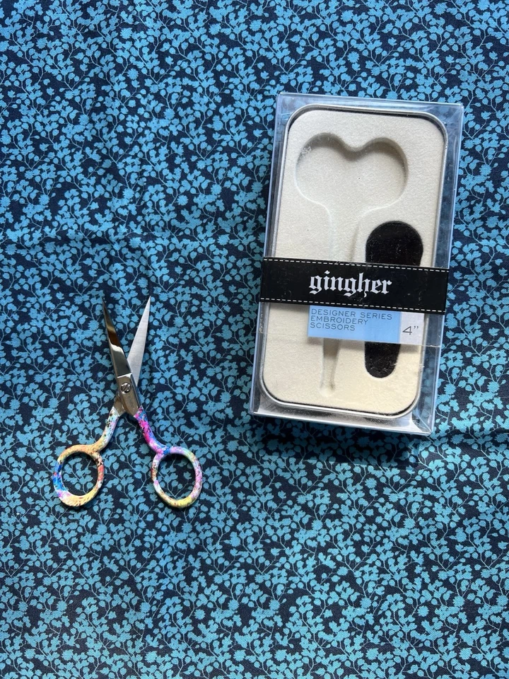 Gingher Designer Series 4” Embroidery Scissors Elena NIB Stainless Steel  - Image 2 of 3