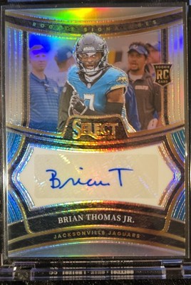 2024 Panini Select - Rookie Signatures Brian Thomas Jr. #RSP-BTJ Silver/399 (RC)