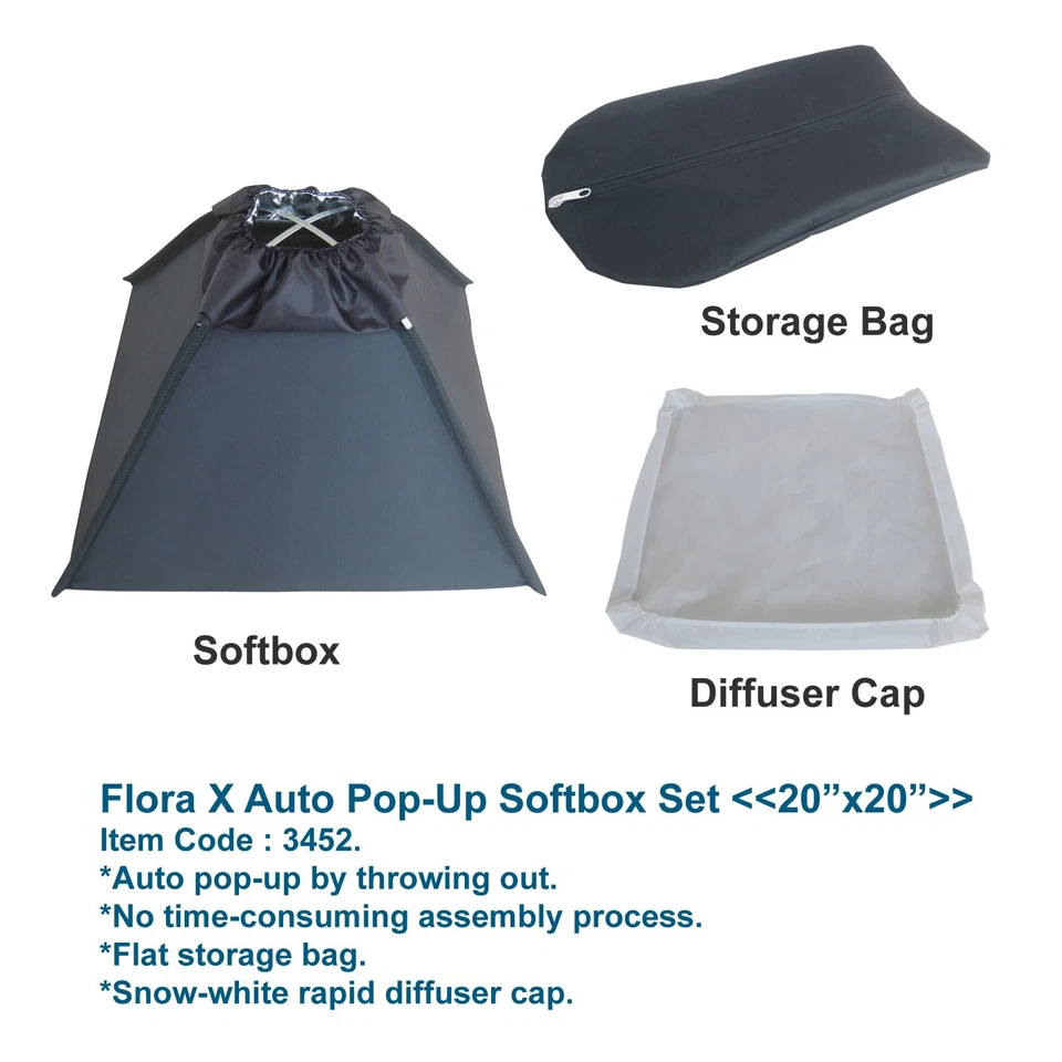 2000W Video Continuous Lighting Photography Softbox Light Stand Photo Studio Kit - Image 3 of 4