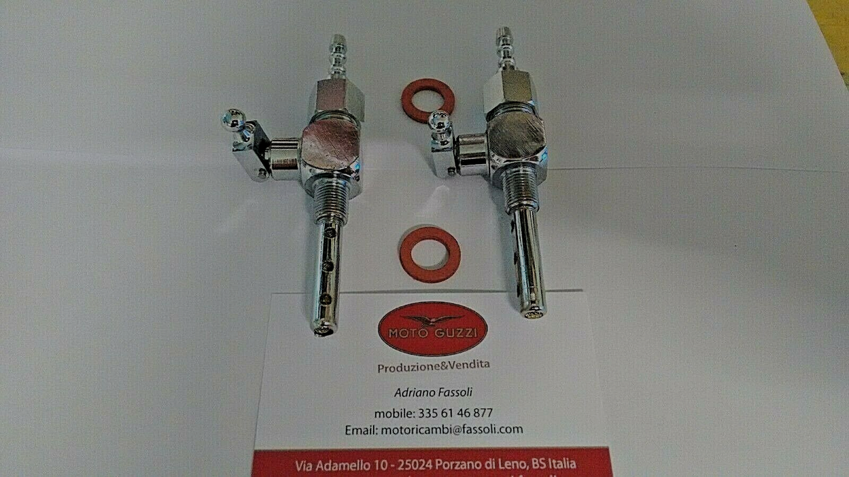 RUBINETTI BENZINA A SCATTO CON RACCORDI MOTO GUZZI LODOLA