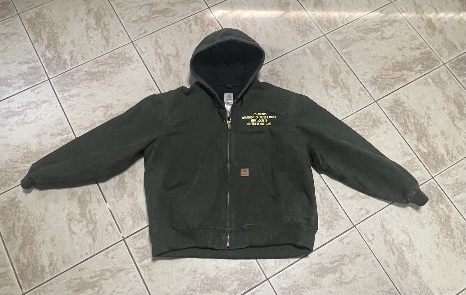 Carhartt J130 MOS Moss Green Hooded Work Jacket for Men Size 2XL