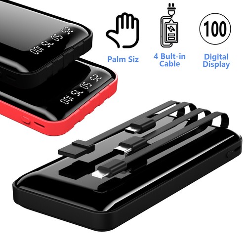 Super 20000000mAh 4 USB/Type-C Portable Charger Solar Power Bank For Cell Phone - Picture 55 of 161