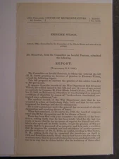 Government Report 1902 Ebenezer Wilson Co M 1st RI Calvary Civil War Pension