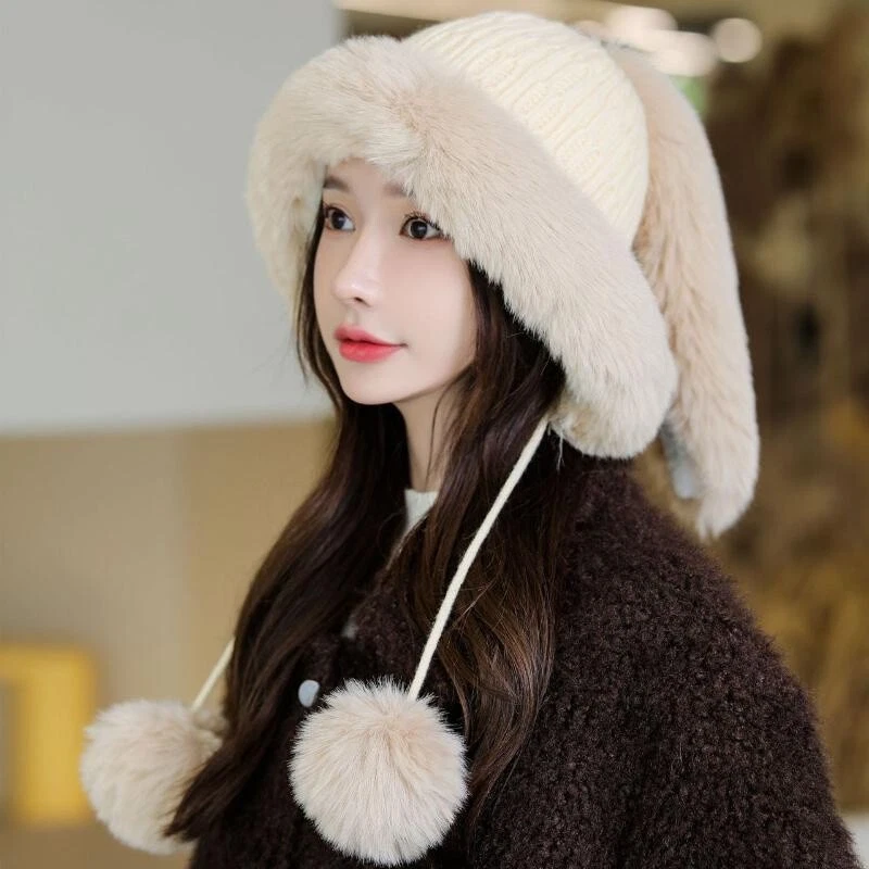 Fur beanie best sale hat