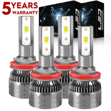 For Chevy Impala 2006 2007 2008-2013 Combo 6000K LED Headlight Hi-Low Bulbs L1QC