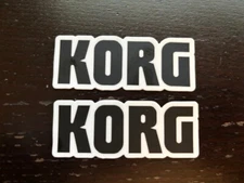 KORG PIANO SOUND 2PC 3X1 Custom Sticker Direct from Korg Nice