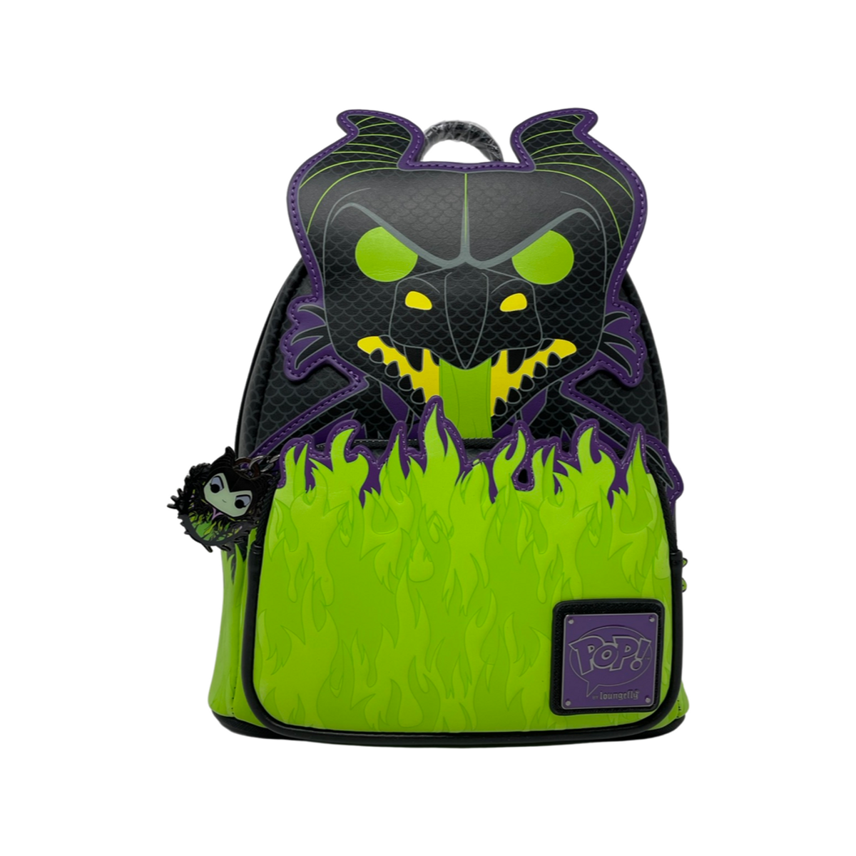 Loungefly Disney Maleficient Glow in the Dark Dragon Mini 