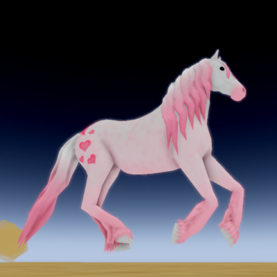 Wild Horse Islands Valentine 2023 Limited Love Dapple Friesian