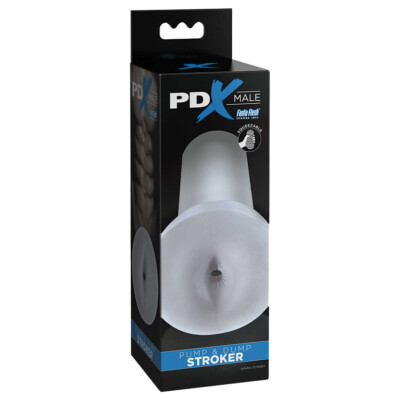 Pipedream PDX Male Pump & Dump Stroker Clear - Anal Masturbation Sleeve