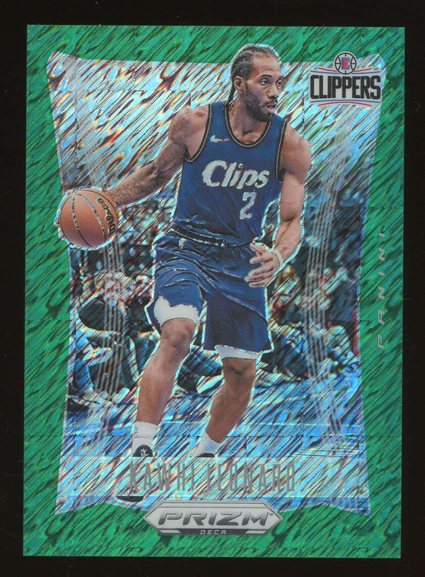 2023-24 Prizm Deca Green Shimmer FOTL #278 Kawhi Leonard Clippers 10/12