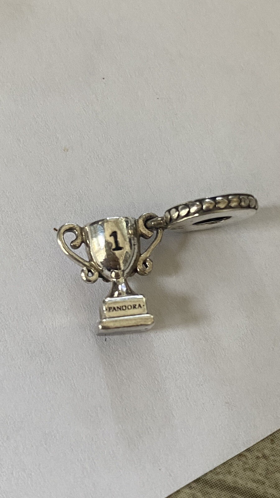 Charm en argent lot de 4 perles pour bracelet type Pandora coloris argenté - 4