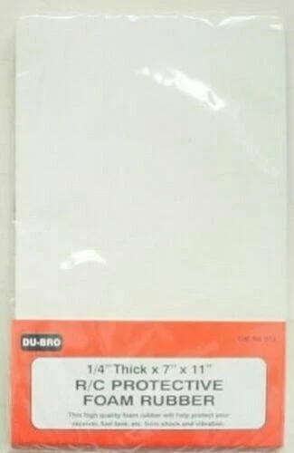 Dubro Du-bro RC Remote Control Airplane Protective Foam Rubber 1/4" Thick DUB513 - Image 2 of 3