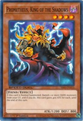 Prometheus, King of the Shadows - SS05-ENA15 - Common - 1st Edition x3 - Near Mi