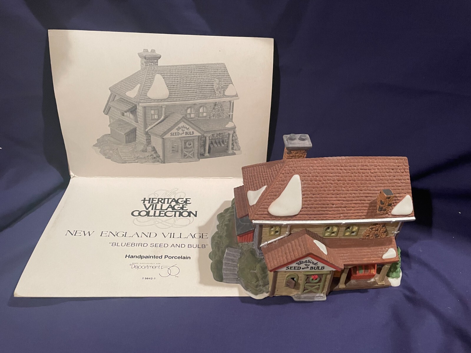 Dept 56 New England Village Collection Bluebird Seed and Bulb 56421 Retired eBay