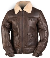 US Navy Bomberjacke A4 Vintage Lammfelljacke ...