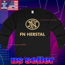 NEW SHIRT FN HERSTAL FIREARMS LOGO LONG SLEEVE T-SHIRT FUNNY UNISEX SIZE S-5XL