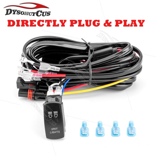 2 LEAD Wire Harness LED SPOT LIGHT Switch For Polaris General 1000