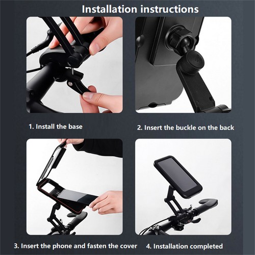 Universal Adjustable Waterproof Bike Cycle Phone Support Mount Holder Case - Picture 11 of 11