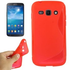 Telefonhülle Telefonschutz Schale Case für Handy Samsung Galaxy Ace 3 S7272 rot
