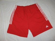 BNWT  ADIDAS Mens Three Stripe Sports Shorts  Red  XL